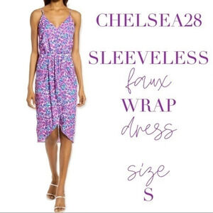 Chelsea28 floral Faux Wrap Dress size S